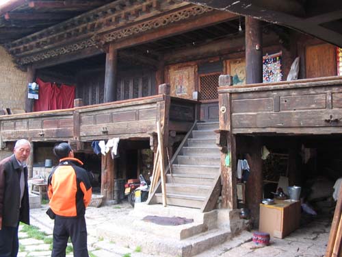 The oldest Tibetan house in Zhongdian, over 400 years old.