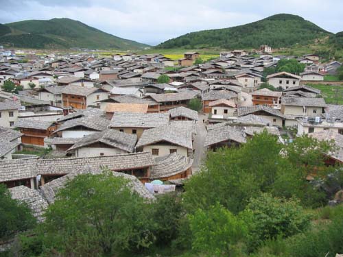 Rooftops of the Old Tibetan Town of Zhongdian