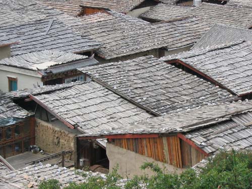 Rooftops of the Old Tibetan Town in Zhongdian