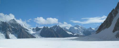 Panorama of Biafo Glacier