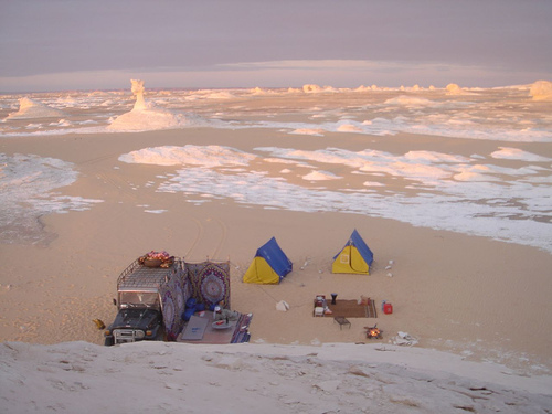 Camping in Egypt's White Desert