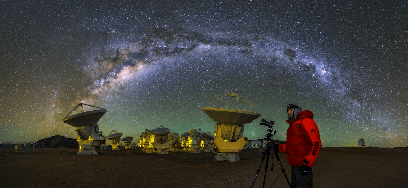 Milky way galaxy view from Atacama