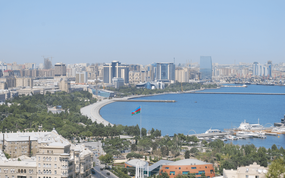 A view of Baku and It's Boulevard