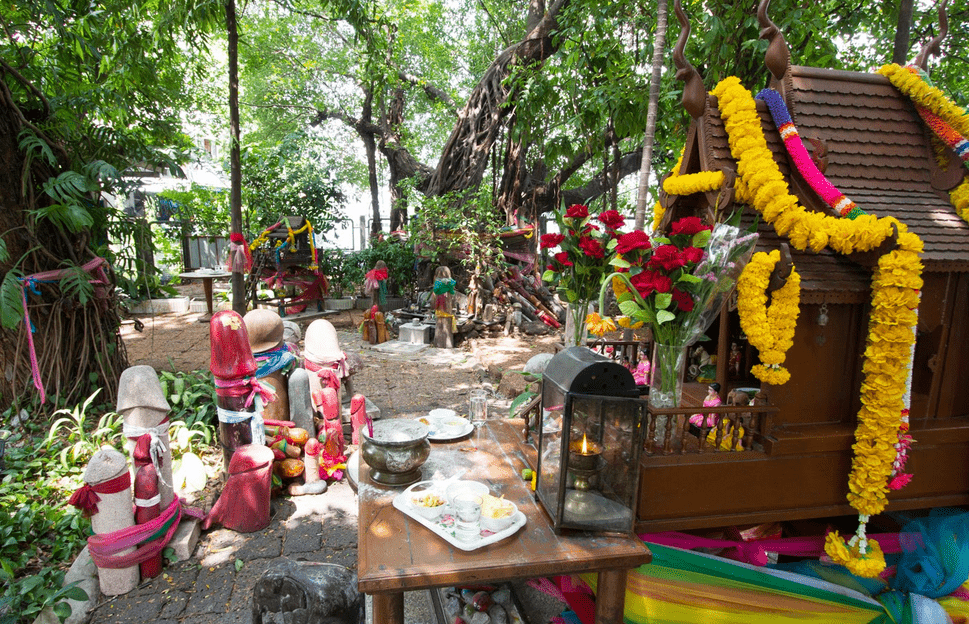 Phallic shrine of Bangkok, Thailand 