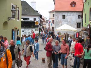 Cesky Krumlov, a medieval town in south Bohemia, Czech Republic