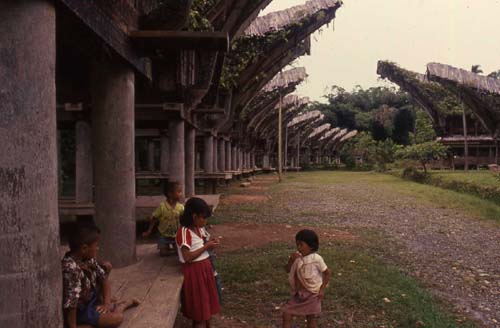 Granaries in a Toraja village