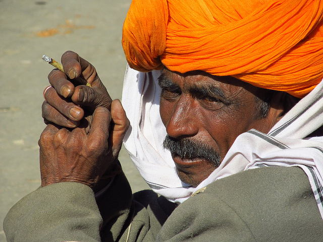 Portrait of a Rajasthan man